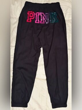 PINK Victoria's Secret Black lounge pants  with PINK Logo